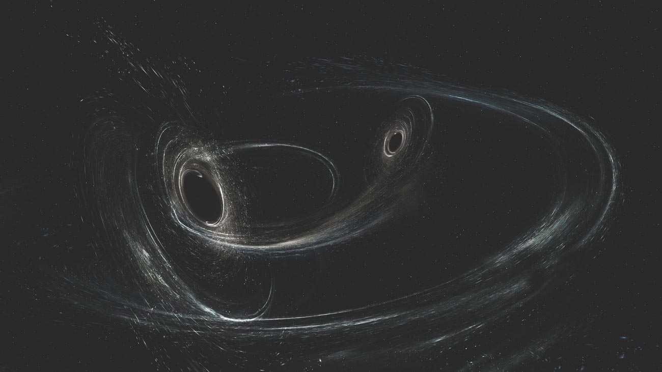 art illustration of two blackholes