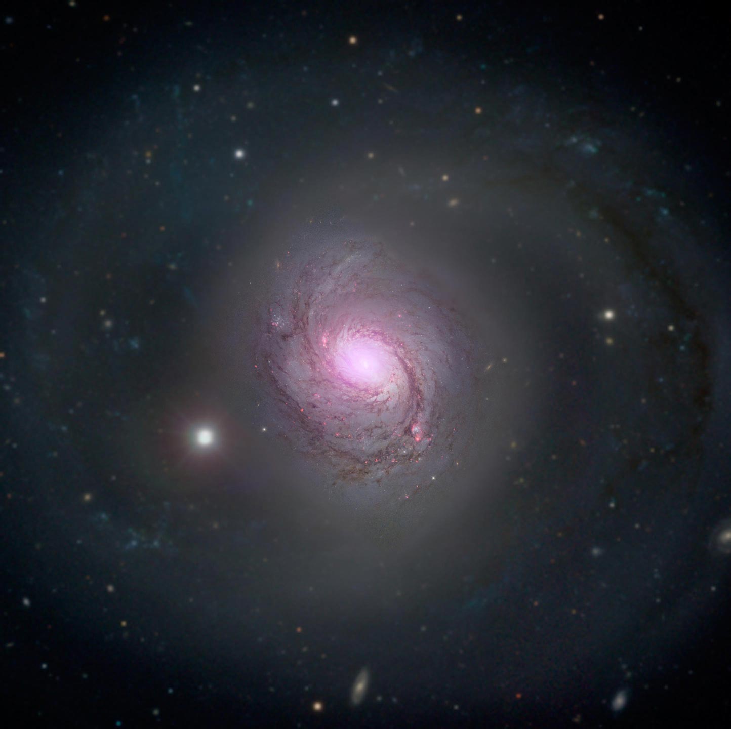 the center of ngc1068 galaxy and its blackhole 